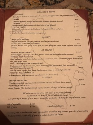 Menu photo 7 La Casa Della Pasta Tampa, FL
