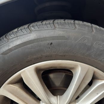 Midas - Tires clearly have gashes and they are recommending a tire rotation - Auto Repair Near Me - Turlock, California