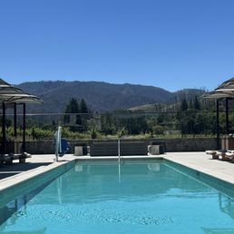 Pool views were magical