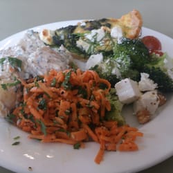 Powerscourt Terrace Cafe - Spinach, pine nut & feta quiche with salad, gorgeous
