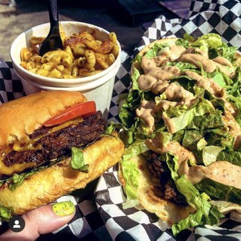 Arlo's Junior - Bacon Cheeseburger, Street Tacos and Side of Mac - Burgers Near Me - Austin, Texas
