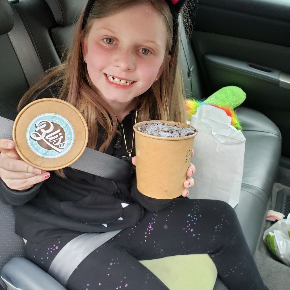 Bliss Small Batch Creamery - Cookie Monster by the pint! - Ice Cream & Frozen Yogurt Near Me - University Place, Washington