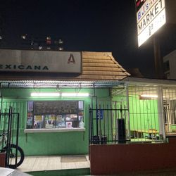 Front of Poblanita with covered, outdoor seating area.