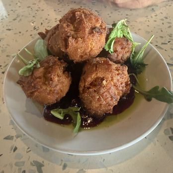 The Boat House - Hush puppies with jam - Seafood Near Me - Ponte Vedra Beach, Florida The Boat House - Hush puppies with jam - Seafood Near Me - Ponte Vedra Beach, Florida