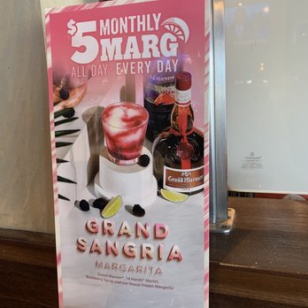 Chili's - a sign for a 5 - year - old margarita - Tex-Mex Near Me - Bernalillo, New Mexico