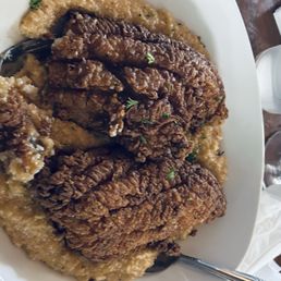 Hot Honey Catfish & Gouda Grits