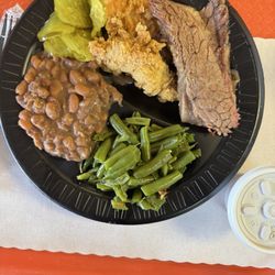 H & H Cafe & Bakery Inc - Chicken tenders brisket beans and green beans