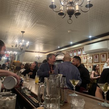 Peter Luger - Bar area, some argue its for getting a drink, most around us are waiting for their table :P - Steakhouses Near Me - Brooklyn, New York Peter Luger - Bar area, some argue its for getting a drink, most around us are waiting for their table :P - Steakhouses Near Me - Brooklyn, New York