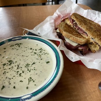 Web Locker Restaurant - Chowder was tasty but watery, thin an more of a clam soup. Pastrami Reuben was quality but missed the price point of $14.50 in value. - Seafood Near Me - Bellingham, Washington Web Locker Restaurant - Chowder was tasty but watery, thin an more of a clam soup. Pastrami Reuben was quality but missed the price point of $14.50 in value. - Seafood Near Me - Bellingham, Washington