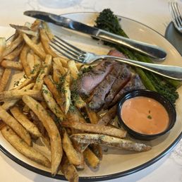 Steak fries and veggies Steak fries and veggies