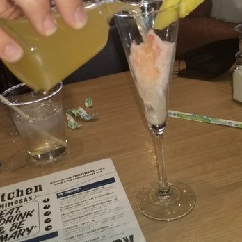 Hash Kitchen - Cotton candy added, and then, pour your choice of liquors over it.  I only had 1 but it was yummy - Breakfast & Brunch Near Me - Chandler, Arizona