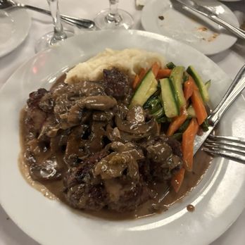 The Davenport Press - Filet mignon with cognac mushroom sauce - Seafood Near Me - Mineola, New York The Davenport Press - Filet mignon with cognac mushroom sauce - Seafood Near Me - Mineola, New York