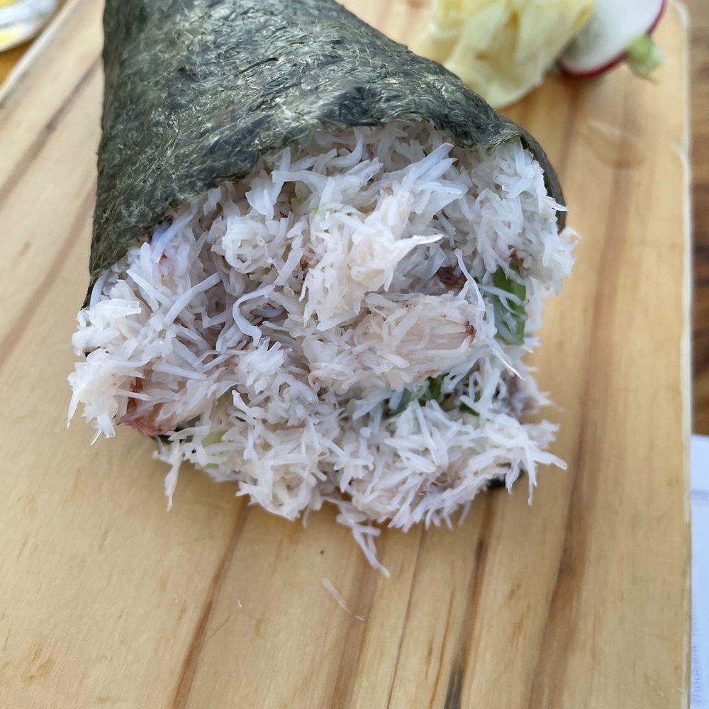 Crab hand roll Crab hand roll