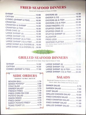 Menu photo 2 Richard's Boudin & Seafood Sulphur, LA Menu photo 2 Richard's Boudin & Seafood Sulphur, LA