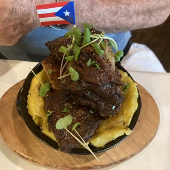 Mofongo - Mofongo with short ribs - Puerto Rican Near Me - Miami, Florida Mofongo - Mofongo with short ribs - Puerto Rican Near Me - Miami, Florida