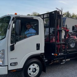 American Landscape - The owner Daniel getting ready to take the day head on in his new work truck.
