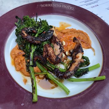 STELLA - Slow-cooked Octopus, green almond romesco, rapini - New American Near Me - Seattle, Washington