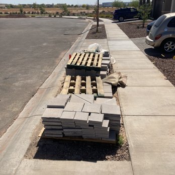 California Pools & Landscape - Old pavers in front of house since super bowl - Pool & Hot Tub Service Near Me - Scottsdale, Arizona California Pools & Landscape - Old pavers in front of house since super bowl - Pool & Hot Tub Service Near Me - Scottsdale, Arizona