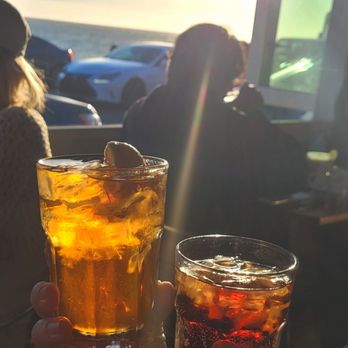 The Sunset Restaurant - An hour before sunset; Pacific Ocean way in back. - New American Near Me - Malibu, California