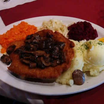 Orbit Bar & Restaurant - Schnitzel with mushroom $15.99 - Polish Near Me - Mississauga, Ontario