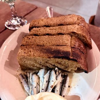 Found Oyster - Grandmas bread with salted butter and white anchovies - Seafood Near Me - Los Angeles, California