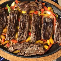 Riviera Maya Mexican Restaurant - Beef skirt fajitas for two