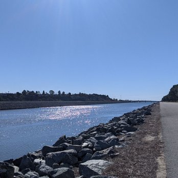 Santa Ana River Trail - The view as you approach Huntington State Beach. - Hiking Near Me - Orange, California Santa Ana River Trail - The view as you approach Huntington State Beach. - Hiking Near Me - Orange, California