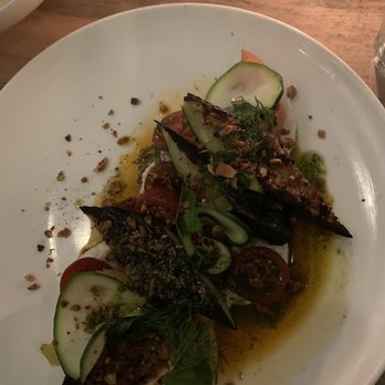 Launderette - I got the zucchini and whipped feta dinner plate. It was so delicious. Restaurant is clean and moody at night when they turn the lights low. - New American Near Me - Austin, Texas