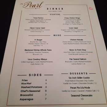 The Pearl Restaurant and Bar - Menu - Seafood Near Me - Houston, Texas The Pearl Restaurant and Bar - Menu - Seafood Near Me - Houston, Texas