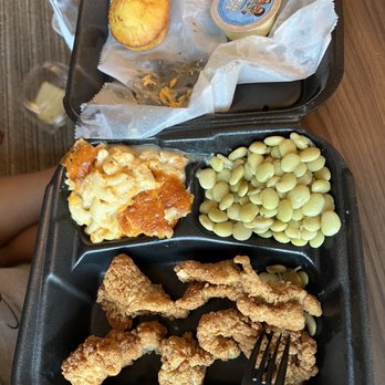 This is it - Fried Catfish Nuggets, Mac and cheese and lima beans...yummy :-) - Southern Near Me - Fayetteville, Georgia This is it - Fried Catfish Nuggets, Mac and cheese and lima beans...yummy :-) - Southern Near Me - Fayetteville, Georgia