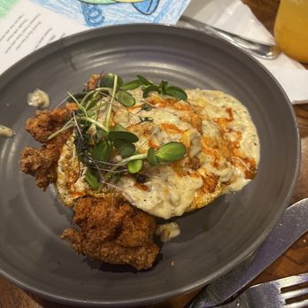 1608 Crafthouse - Chicken with biscuit/ eggs - Gastropubs Near Me - Virginia Beach, Virginia 1608 Crafthouse - Chicken with biscuit/ eggs - Gastropubs Near Me - Virginia Beach, Virginia