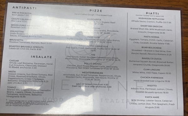 Menu photo 8 Pie + Vine Ashland, OR