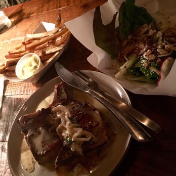 The Haberdasher - Homemade French fries, pork chop special & garden salad. - Cocktail Bars Near Me - Mobile, Alabama The Haberdasher - Homemade French fries, pork chop special & garden salad. - Cocktail Bars Near Me - Mobile, Alabama
