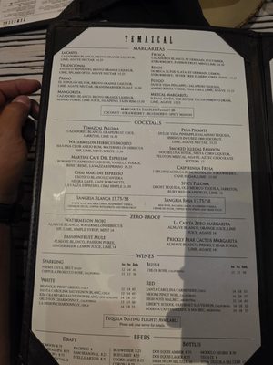 Menu photo 2 Temazcal Tequila Cantina Dedham, MA Menu photo 2 Temazcal Tequila Cantina Dedham, MA