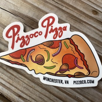 Pizzoco Pizza Parlor - Complimentary sticker - Pizza Near Me - Winchester, Virginia