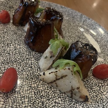 Kata Robata - Grilled miso eggplant with sushi rice - Sushi Bars Near Me - Houston, Texas