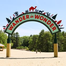 Desert of Maine - Entrance arch at the Desert of Maine