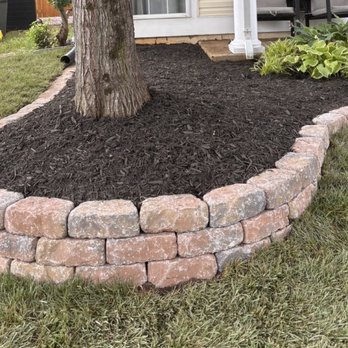 B.Hernandez Landscape - Retaining wall for tree, expansion of flower bed - Landscaping Near Me