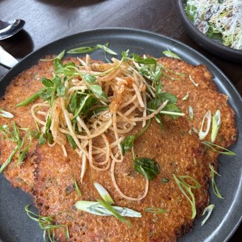 Written By The Seasons, The Quad - Kimchi pancakes - American Near Me - Dallas, Texas