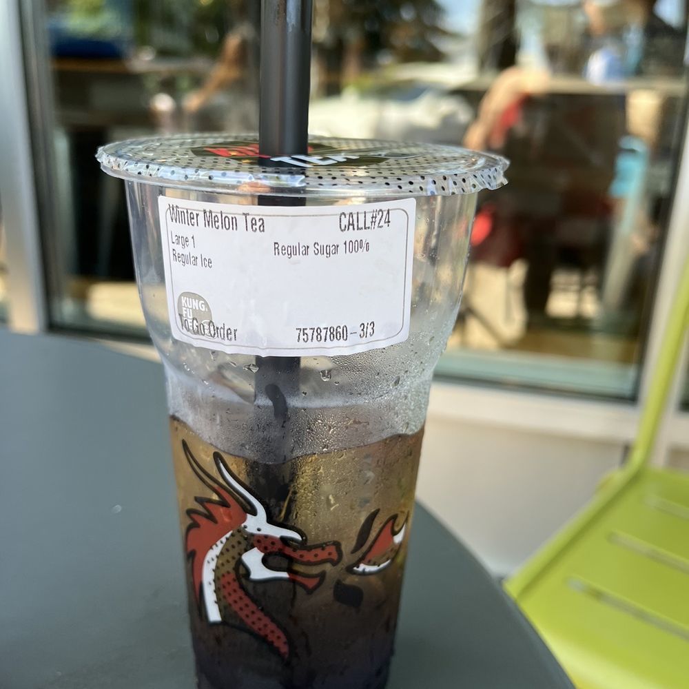 Kung Fu Tea - Winter Melon bubble tea. - Bubble Tea Near Me - West Hartford, Connecticut Kung Fu Tea - Winter Melon bubble tea. - Bubble Tea Near Me - West Hartford, Connecticut