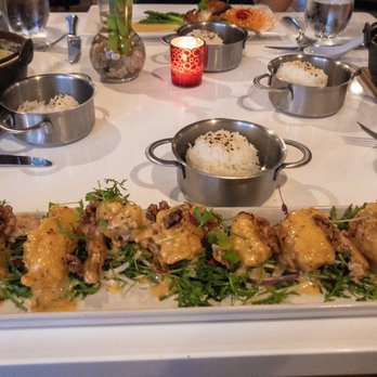 Elements - Walnut prawns, Indochine chicken curry, Chilean sea bass - Asian Fusion Near Me - Chapel Hill, North Carolina