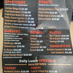 Briscoe's Soul Food & BBQ Catering - Menu