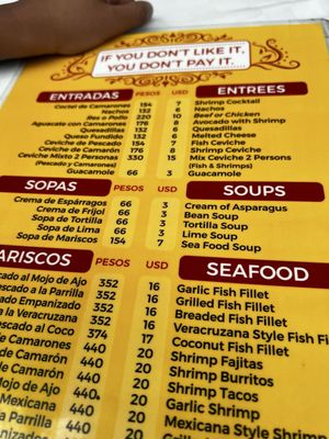 Menu photo 2 La Mission Cozumel, ROO
