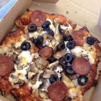 Round Table Pizza - This is a personal - linguica mushroom and olives - Pizza Near Me - McKinleyville, California Round Table Pizza - This is a personal - linguica mushroom and olives - Pizza Near Me - McKinleyville, California