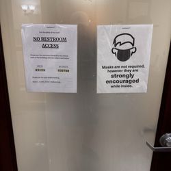 Karin C Li, MD - As a FYI, bathrooms are in the middle hallway outside of the office, and if you need the codes here you go