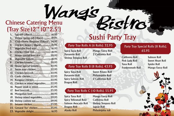 Menu photo 1 Wang's Bistro Frankenmuth, MI Menu photo 1 Wang's Bistro Frankenmuth, MI
