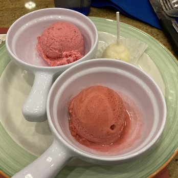 Garden Buffet - Cheesecake Cake Pop, Raspberry Sorbet, and Strawberry Gelato - Buffets Near Me - Las Vegas, Nevada