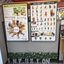 Infuzion Bubble Tea Bar - Menu