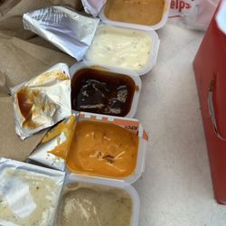 KFC - Tried all sauces and nothing phenomenal but ranch was bland, bbq & honey mustard fine, rest is ok. I prefer just plain honey