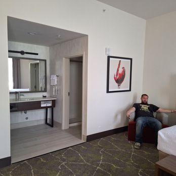 Hampton Inn & Suites Dobson - Vanity and bathroom - Hotels Near Me - Dobson, North Carolina
